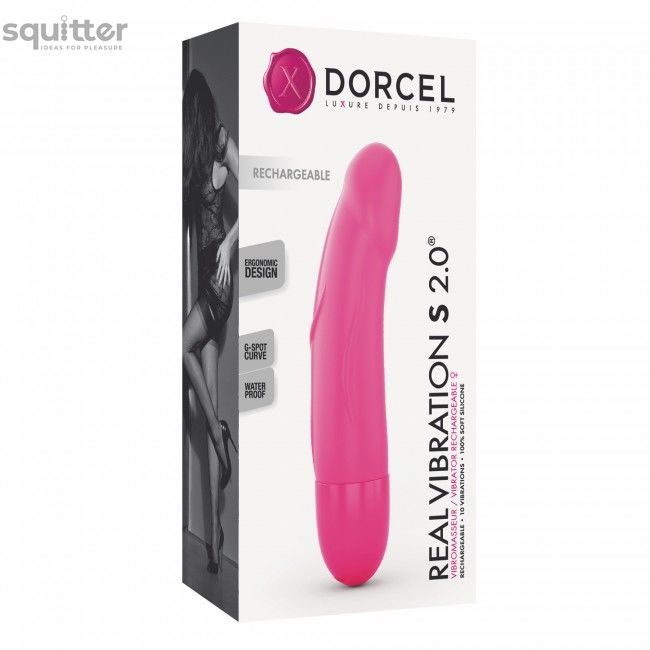 Вибратор Dorcel Real Vibration S Magenta 2.0, диам 3,7см, перезаряжаемый, для точки G SO3564 фото