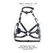 Портупея на грудь LOCKINK SEVANDA Queen Chest Harness with Removable Bra, чорна, зі знімними пестис SX0873,7 - інтернет-магазин інтимних товарів Squitter