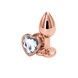Анальна пробка NS Novelties Rear Assets - Rose Gold Heart - Small - Clear SX4367,1 - інтернет-магазин інтимних товарів Squitter