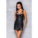 Бебі-дол з еко-шкіри та мережива Loona Chemise black L/XL - Passion SO5358 фото 3