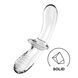 Двосторонній скляний дилдо Satisfyer Double Crystal Transparent, боросилікатне скло, унісекс SO8784,1 - інтернет-магазин інтимних товарів Squitter