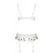 Сексуальный комплект с поясом для чулок LOVELIA SET white S/M - PassionSO4781,6 - интернет-магазин интимных товаров Squitter