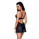 Бебі-дол з еко-шкіри та мережива Loona Chemise black L/XL - Passion SO5358 фото 2