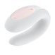 Смартвібратор для пар Satisfyer Double Joy White із широким кліторальним стимулятором SO3897,4 - інтернет-магазин інтимних товарів Squitter