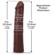 Фалоімітатор Doc Johnson The Realistic Cock ULTRASKYN - 9 Inch Chocolate SX4478,5 - інтернет-магазин інтимних товарів Squitter