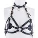 Портупея на грудь LOCKINK SEVANDA Queen Chest Harness with Removable Bra, чорна, зі знімними пестис SX0873,1 - інтернет-магазин інтимних товарів Squitter