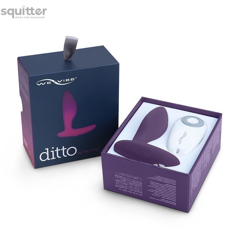 Анальная смарт-вибропробка We-Vibe Ditto Purple с пультом ДУ SO1639 - онлайн-сексшоп Сквитер