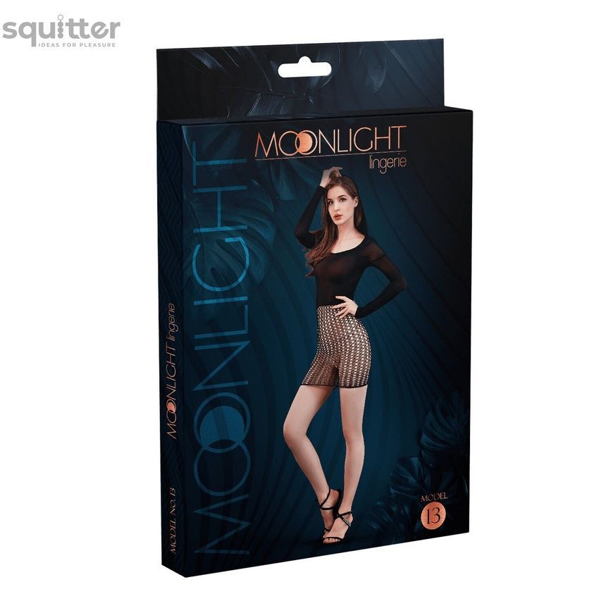 Эротическое платье Moonlight Model 13 XS-L Black, длинный рукав SO8203 - онлайн-сексшоп Сквитер