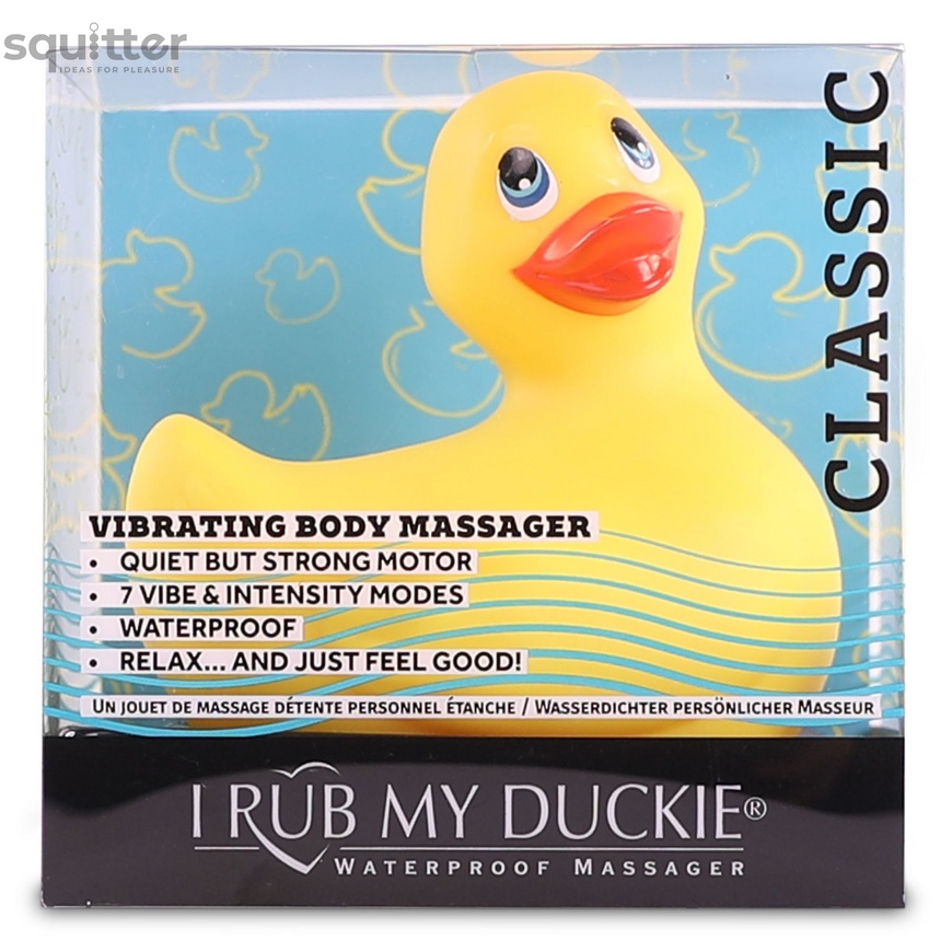 Вібромасажер качечка I Rub My Duckie - Classic Yellow v2.0, скромняжка SO1594 фото