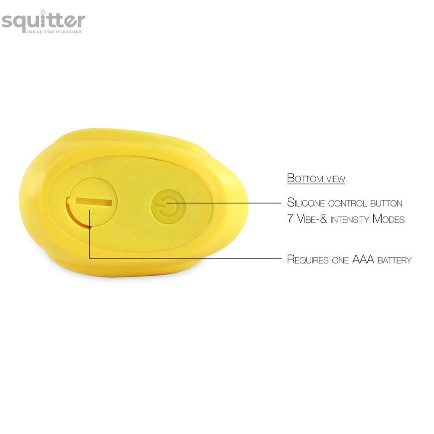 Вібромасажер качечка I Rub My Duckie - Classic Yellow v2.0, скромняжка SO1594 фото