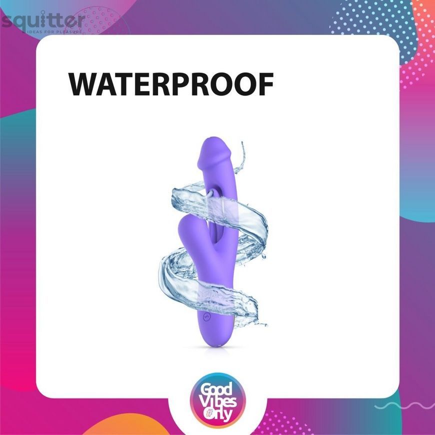 Вібратор-кролик Good Vibes Only - Tess Rabbit Vibrator with G-Spot Stimulator SX3065 - онлайн-сексшоп Сквітер