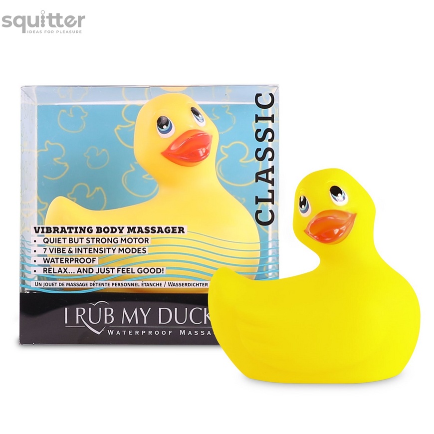 Вібромасажер качечка I Rub My Duckie - Classic Yellow v2.0, скромняжка SO1594 фото