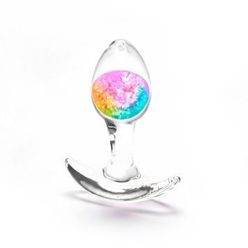 Анальна пробка NS Novelties Cosmic Glams - Small - Rainbow SX4337 - онлайн-сексшоп Сквітер