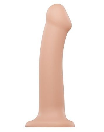Насадка для страпона Strap-On-Me Dual Density Dildo Flesh L, диаметр 3,7см, двухслойная, гибкая SO2355 - онлайн-сексшоп Сквитер