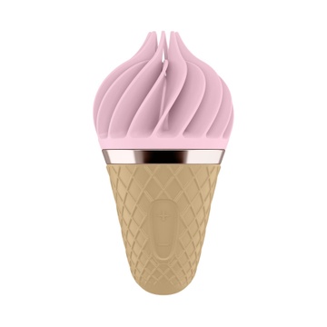 Морозиво спиннатор Satisfyer Lay-On - Sweet Treat Pink/Brown - Морозиво спиннатор Satisfyer Lay-On SO3552 фото
