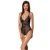Боді з ажурним декором та відкритим кроком Passion URSULA BODY L/XL, black SO5829 - онлайн-сексшоп Сквітер