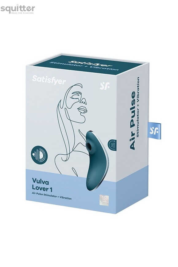 Вакуумний вібратор Satisfyer Vulva Lover 1 Blue SO6713 фото