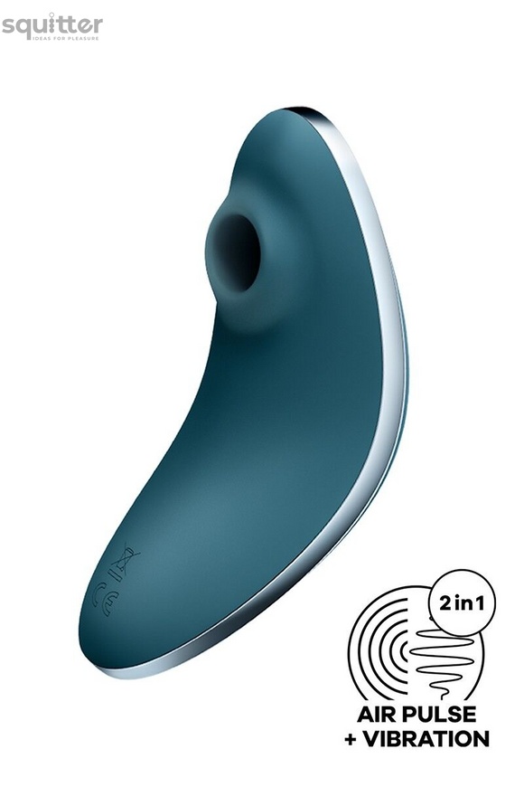 Вакуумний вібратор Satisfyer Vulva Lover 1 Blue SO6713 фото