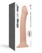 Насадка для страпона Strap-On-Me Dual Density Dildo Flesh L, діаметр 3,7 см, двошарова, гнучка SO2355 фото 4