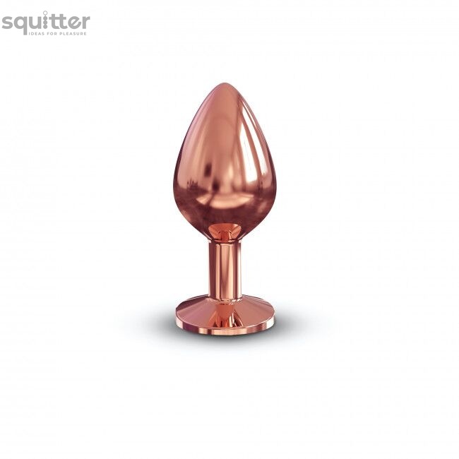 Металлическая анальная пробка с украшением в виде кристалла Dorcel - Diamond Plug Rose Gold M SO5531 фото