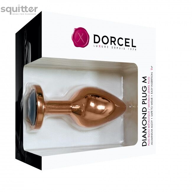 Металева анальна пробка із прикрасою у вигляді кристалу Dorcel - Diamond Plug M SO5531 фото