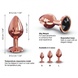 Металлическая анальная пробка с украшением в виде кристалла Dorcel - Diamond Plug Rose Gold M SO5531 фото 4