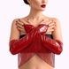 Вінілові мітенки Art of Sex - Lerona, розмір L, колір червоний SX4713,2 - інтернет-магазин інтимних товарів Squitter