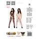 Бодістокінг Passion BS011 white, комбінезон, імітація панчіх і пояса PBS011W,5 - інтернет-магазин інтимних товарів Squitter