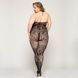 Мереживний бодістокінг JSY &laquo;Гаряча Хейлі&raquo; Plus Size, Black, халтер, імітація панчіх, відкритий досту SO8390,2 - інтернет-магазин інтимних товарів Squitter