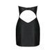 Мінісукня з екошкіри Passion CELINE CHEMISE XXL/XXXL, black, шнурівка, трусики в комплекті SO6408,6 - інтернет-магазин інтимних товарів Squitter