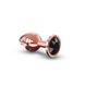 Металлическая анальная пробка с украшением в виде кристалла Dorcel - Diamond Plug Rose Gold M SO5531 фото 1