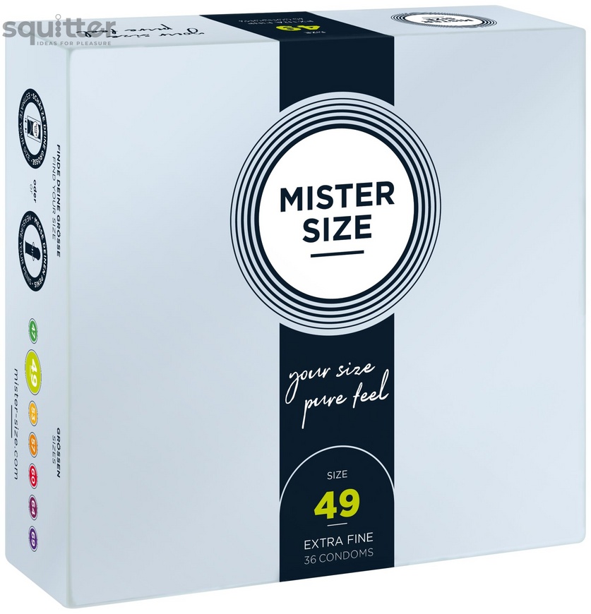 Презервативи Mister Size - pure feel - 49 (36 condoms), товщина 0,05 мм SO8050 фото