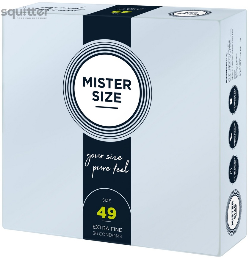 Презервативи Mister Size - pure feel - 49 (36 condoms), товщина 0,05 мм SO8050 фото