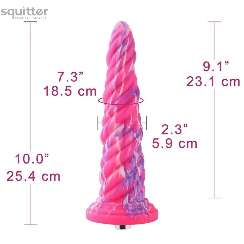 Силіконовий дилдо Hismith Awl Shape Silicone Dildo Monster Series SO9965 фото