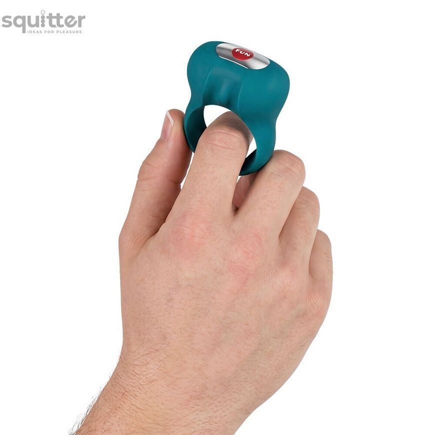 Ерекційне віброкільце Fun Factory Steady Bottle Green SX4233 - онлайн-сексшоп Сквітер