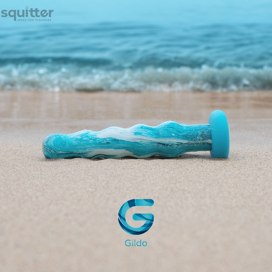 Скляний ділдо Gildo - Ocean Flow Glass Dildo SO8892 фото