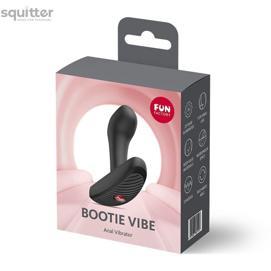 Анальна пробка Fun Factory Bootie Vibe Black SX3714 - онлайн-сексшоп Сквітер