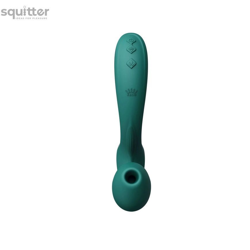 Вібратор-пульсатор з вакуумною насадкою Zalo &ndash; Talis G-Spot PulseWave Vibrator Turquoise Green SX0711 - онлайн-сексшоп Сквітер
