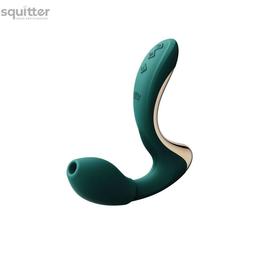 Вібратор-пульсатор з вакуумною насадкою Zalo &ndash; Talis G-Spot PulseWave Vibrator Turquoise Green SX0711 - онлайн-сексшоп Сквітер