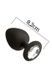 Анальная пробка с кристаллом MAI Attraction Toys №48 Black, длина 8,2см, диаметр 3,5смSO4631,1 - интернет-магазин интимных товаров Squitter