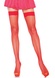 Панчохи-сітка Leg Avenue Nylon Fishnet Thigh Highs Red, дрібна сітка, one size SO7966 фото 1