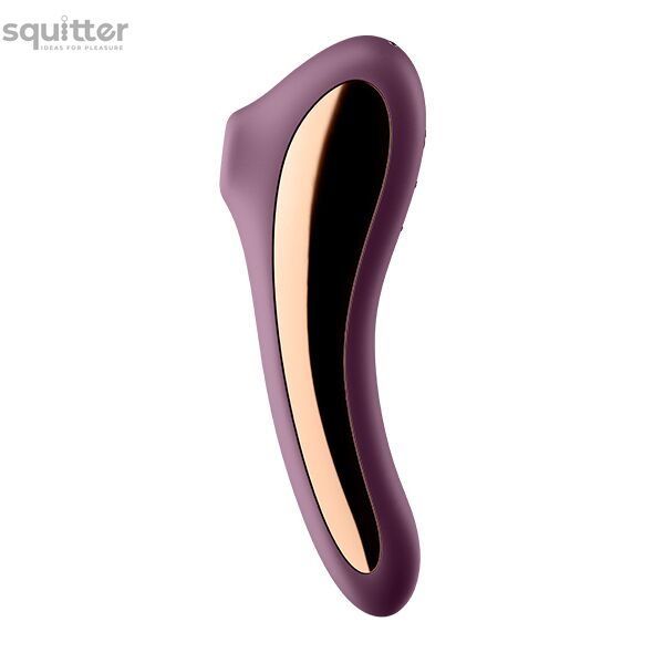 Вакуумний стимулятор з вібрацією Satisfyer Dual Kiss Wine Red SO6115 - онлайн-сексшоп Сквітер