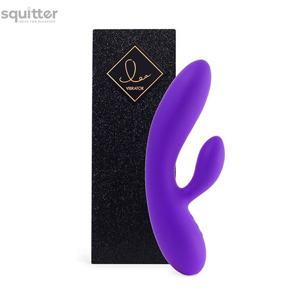 Гибкий вибратор кролик с двумя моторами FeelzToys Lea Rabbit Vibrator Medium Purple SO4431 фото