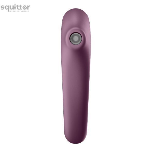 Вакуумний стимулятор з вібрацією Satisfyer Dual Kiss Wine Red SO6115 - онлайн-сексшоп Сквітер