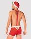 Мужской эротический костюм Санта-Клауса Obsessive Mr Claus L/XL, боксеры на подтяжках, шапочка с помSO7295,2 - интернет-магазин интимных товаров Squitter