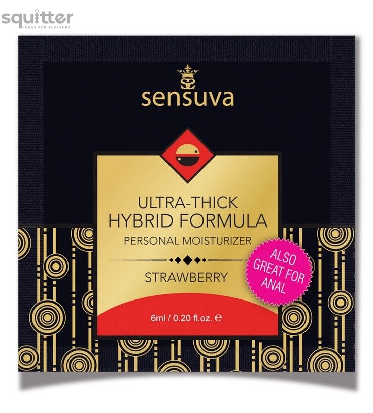 Пробник Sensuva - Ultra-Thick Hybrid Formula Strawberry (6 мл) SO3386 фото