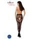 Эротические колготки-бодистокинг Passion S007 black, красивые ажурные колготки с вырезомPSS007B,4 - интернет-магазин интимных товаров Squitter