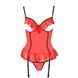 Корсет с открытой грудью CHERRY CORSET red L/XL - Passion Exclusive, трусики, пажи, стрэпы, оборочкиPS25504,4 - интернет-магазин интимных товаров Squitter