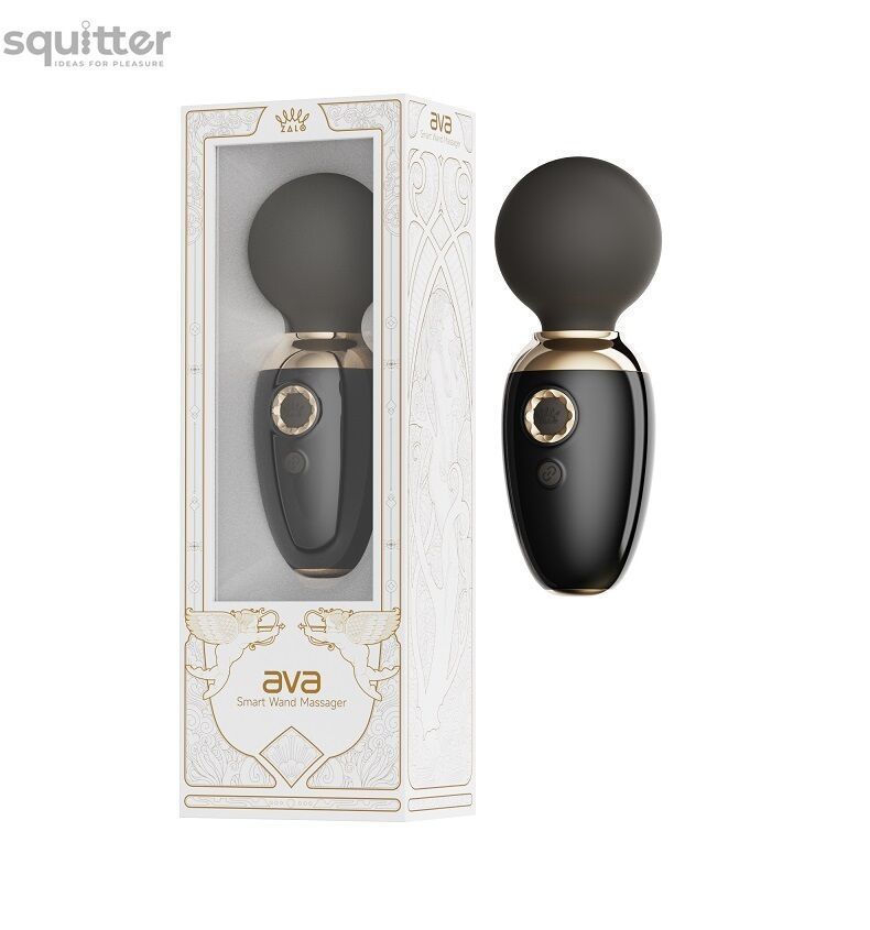 Смарт-вібромасажер Zalo &ndash; AVA Obsidian Black, 8 режимів, підігрів, дуже потужний та компактний SO9553 - онлайн-сексшоп Сквітер