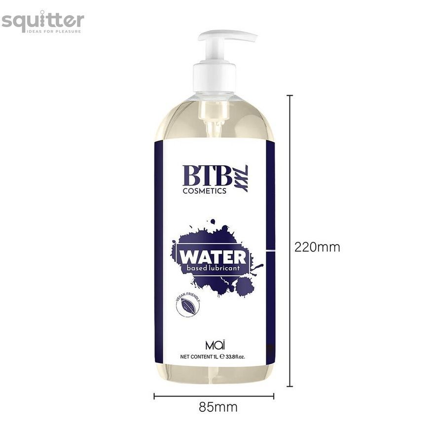 Змазка на водній основі BTB WATER (1000 мл) SO7541 - онлайн-сексшоп Сквітер
